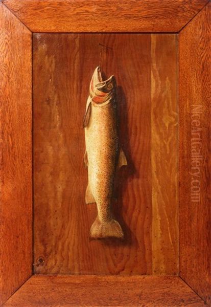 Trout Oil Painting by Grafton Tyler Brown