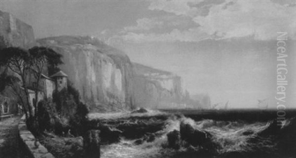 Along Amalfi Oil Painting by Harrison Bird Brown