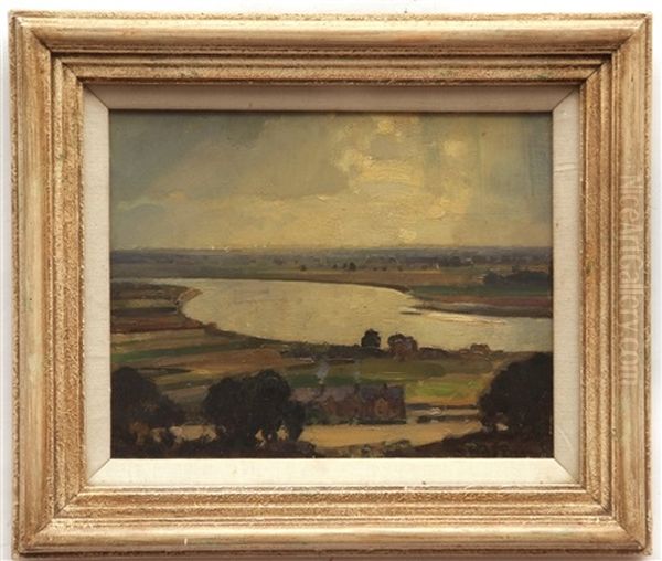 Study For The Big River Oil Painting by Sir John Alfred Arnesby Brown