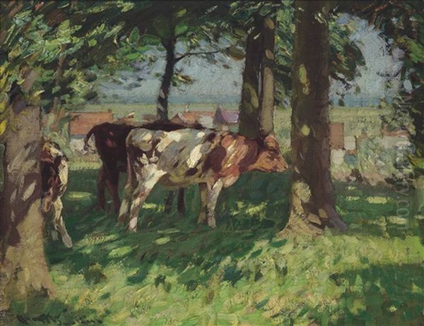 The Knoll Oil Painting by Sir John Alfred Arnesby Brown