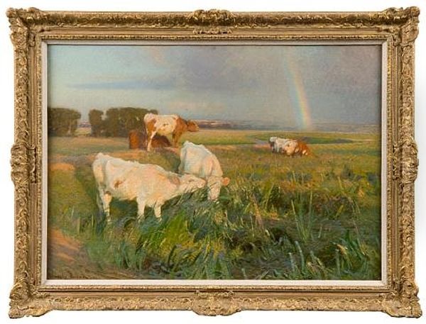 The River Bank Oil Painting by Sir John Alfred Arnesby Brown