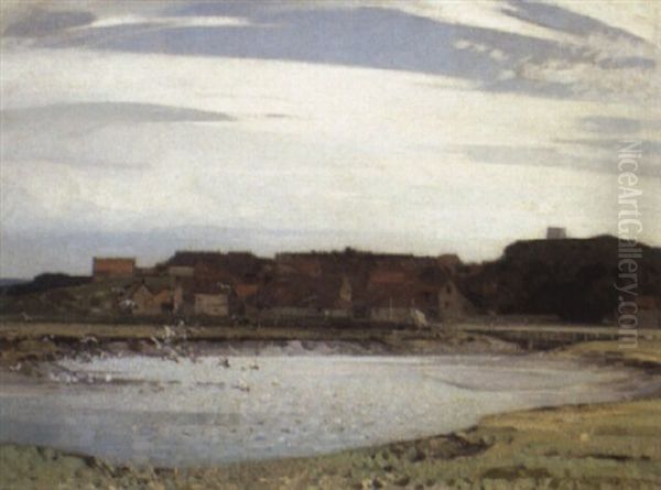 Blakeney Oil Painting by Sir John Alfred Arnesby Brown