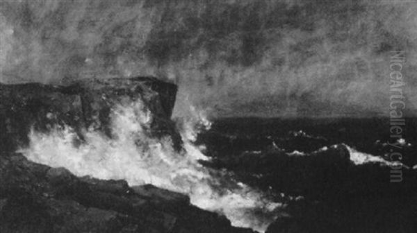 Great Head, Isles Of Shoals Oil Painting by John Appleton Brown