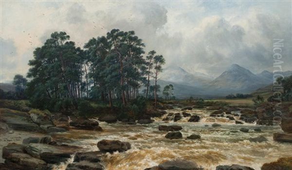 The River Dochart, Killin Oil Painting by William Beattie Brown