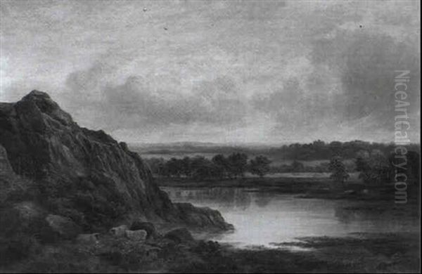 A Summer Day At Duddingstone Oil Painting by William Beattie Brown