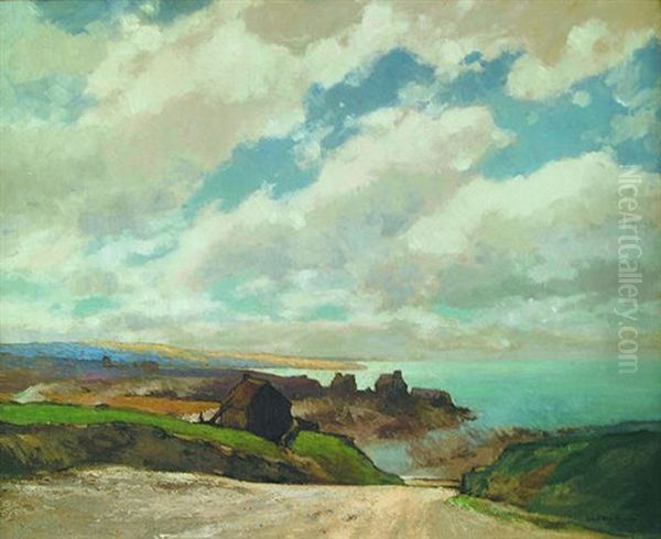 Breton Coast Oil Painting by George Elmer Browne
