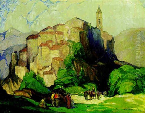 Highlands Of Corsica Oil Painting by George Elmer Browne