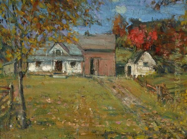 Gatineau Cottage, Alcove Oil Painting by Peleg Franklin Brownell