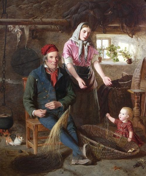 Come Awa Oil Painting by George Washington Brownlow