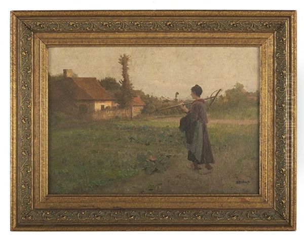 Returning From The Fields Oil Painting by Vaclav Brozik