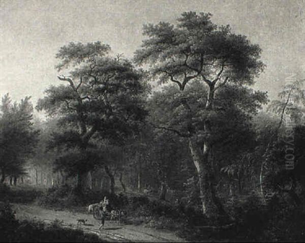 Paysage Anime Oil Painting by Lazare Bruandet