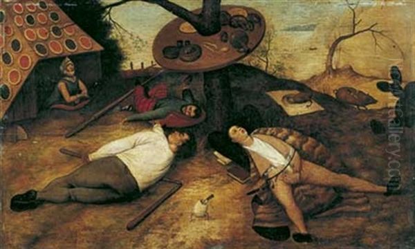 Le Pays De Cocagne Oil Painting by Pieter Bruegel the Elder