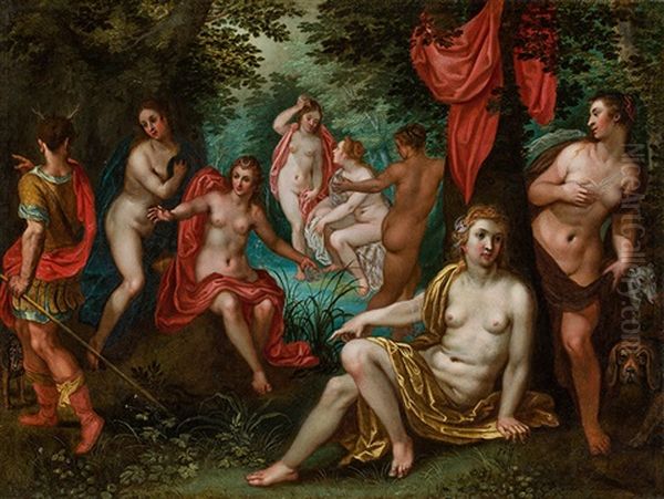 Diana And Actaeon Oil Painting by Jan Brughel