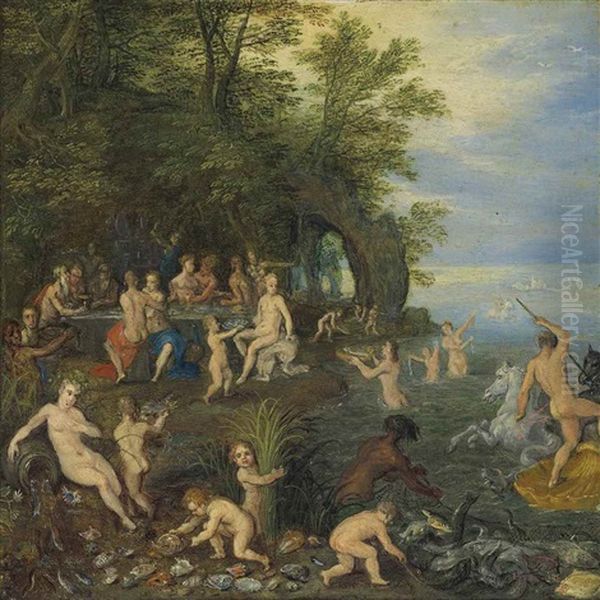 The Feast Of Achelous Oil Painting by Jan Brughel