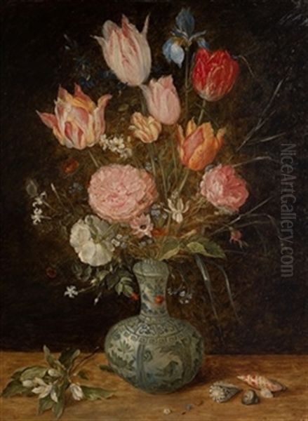 Jarron Con Flores Oil Painting by Jan Brughel