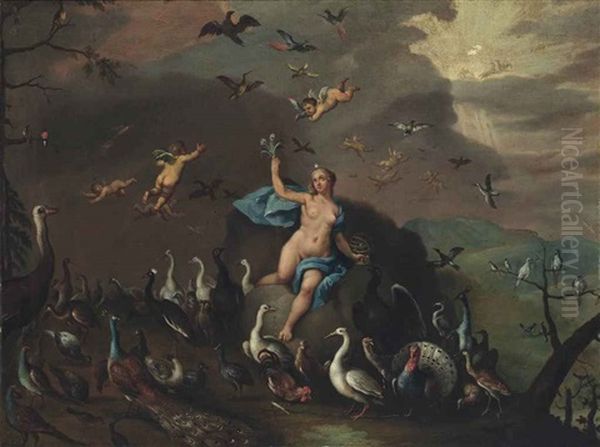 Allegory Of Air Oil Painting by Jan Brughel