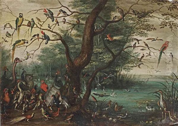 A Concert Of Birds Oil Painting by Jan Brughel