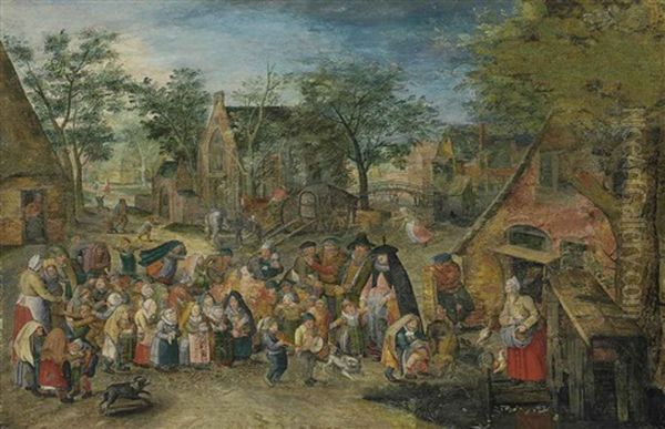 The Whitsun Bride Oil Painting by Jan Brughel