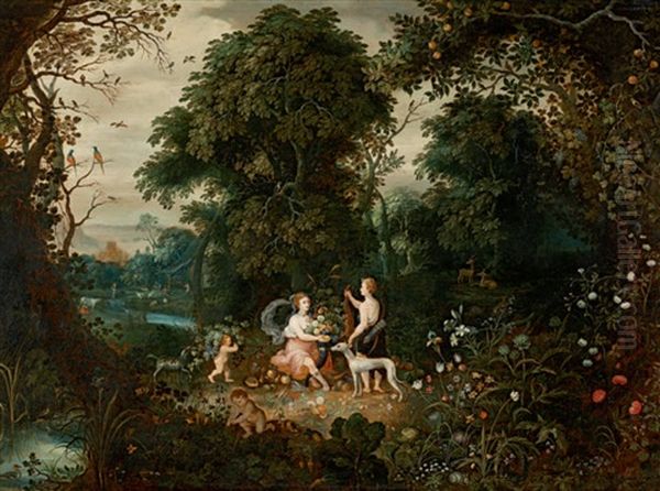 Allegorie Der Erde Oil Painting by Jan Brughel