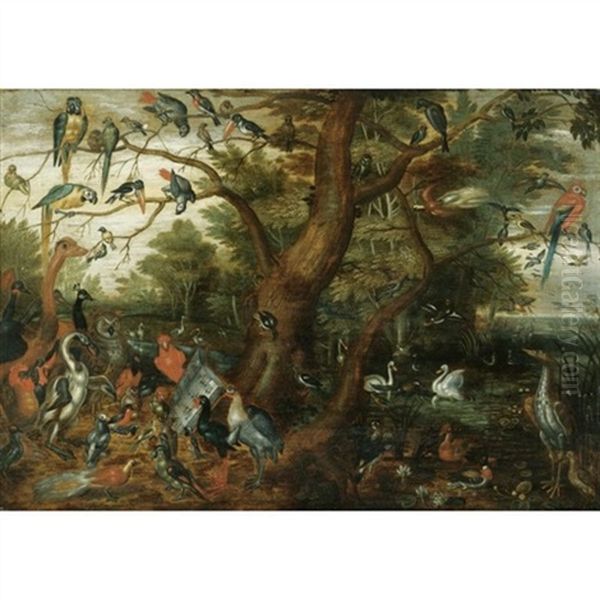 A Concert Of Birds Oil Painting by Jan Brughel