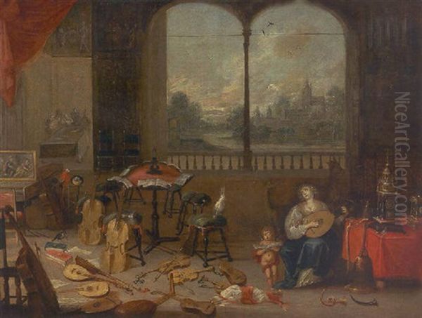 Alegoria Del Sentido Del Oido Oil Painting by Jan Brughel