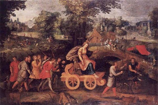 Diana Cazadora Con Su Cortejo Oil Painting by Jan Brughel