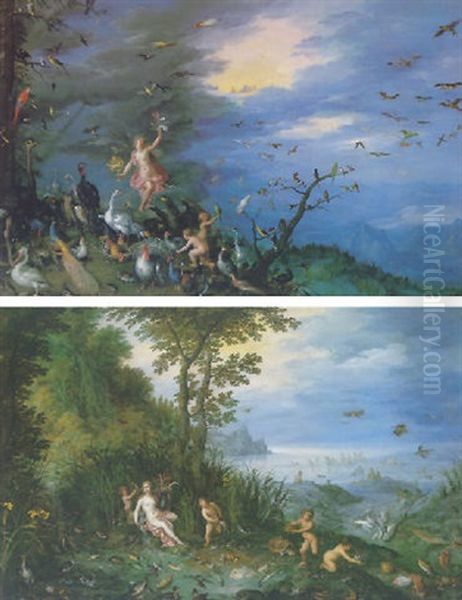 The Element Of Air Oil Painting by Jan Brughel