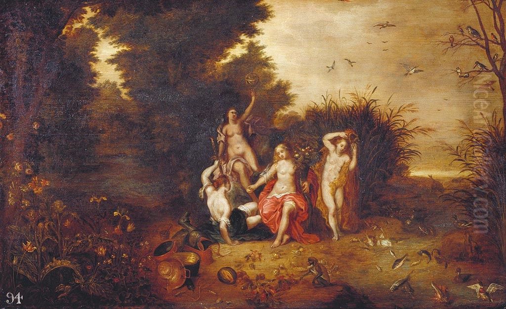 The Four Elements Oil Painting by Jan Brughel