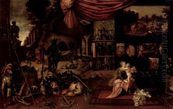 Allegory Of The Sense Of Touch Oil Painting by Jan Brughel