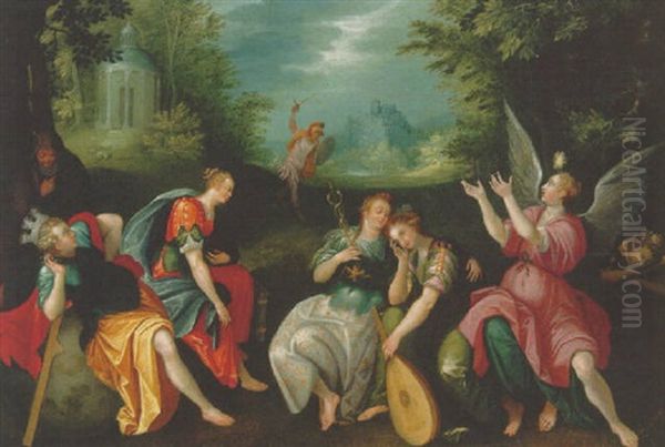 An Allegory With Seven Liberal Arts Oil Painting by Jan Brughel