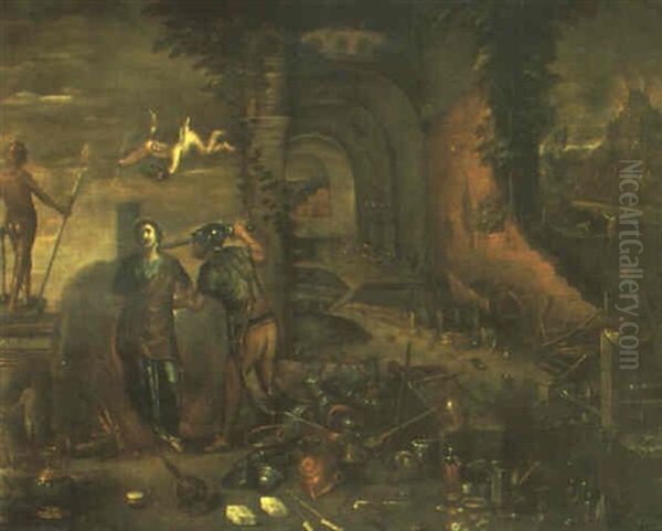 La Alegora Del Fuego Oil Painting by Jan Brughel