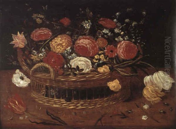 Blomsterkorg Oil Painting by Jan Brughel