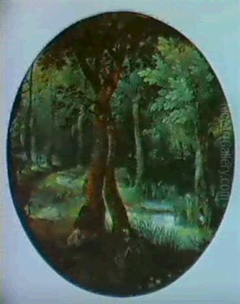 A Wooded Landscape With Huntsman Shooting Duck Oil Painting by Jan Brughel