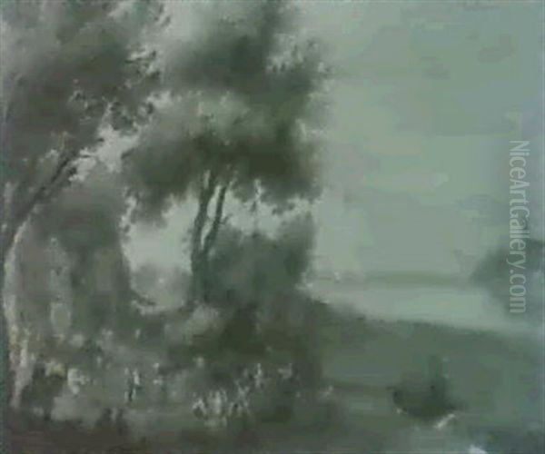 Landscape With Boats Oil Painting by Jan Brughel