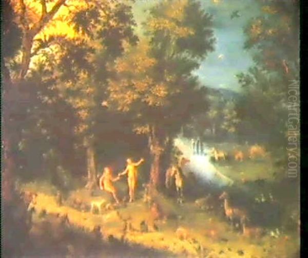 Adam Et Eve Au Paradis Terrestre Oil Painting by Jan Brughel