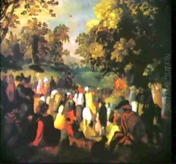 Die Predigt Johannes Des Taufers Oil Painting by Jan Brughel