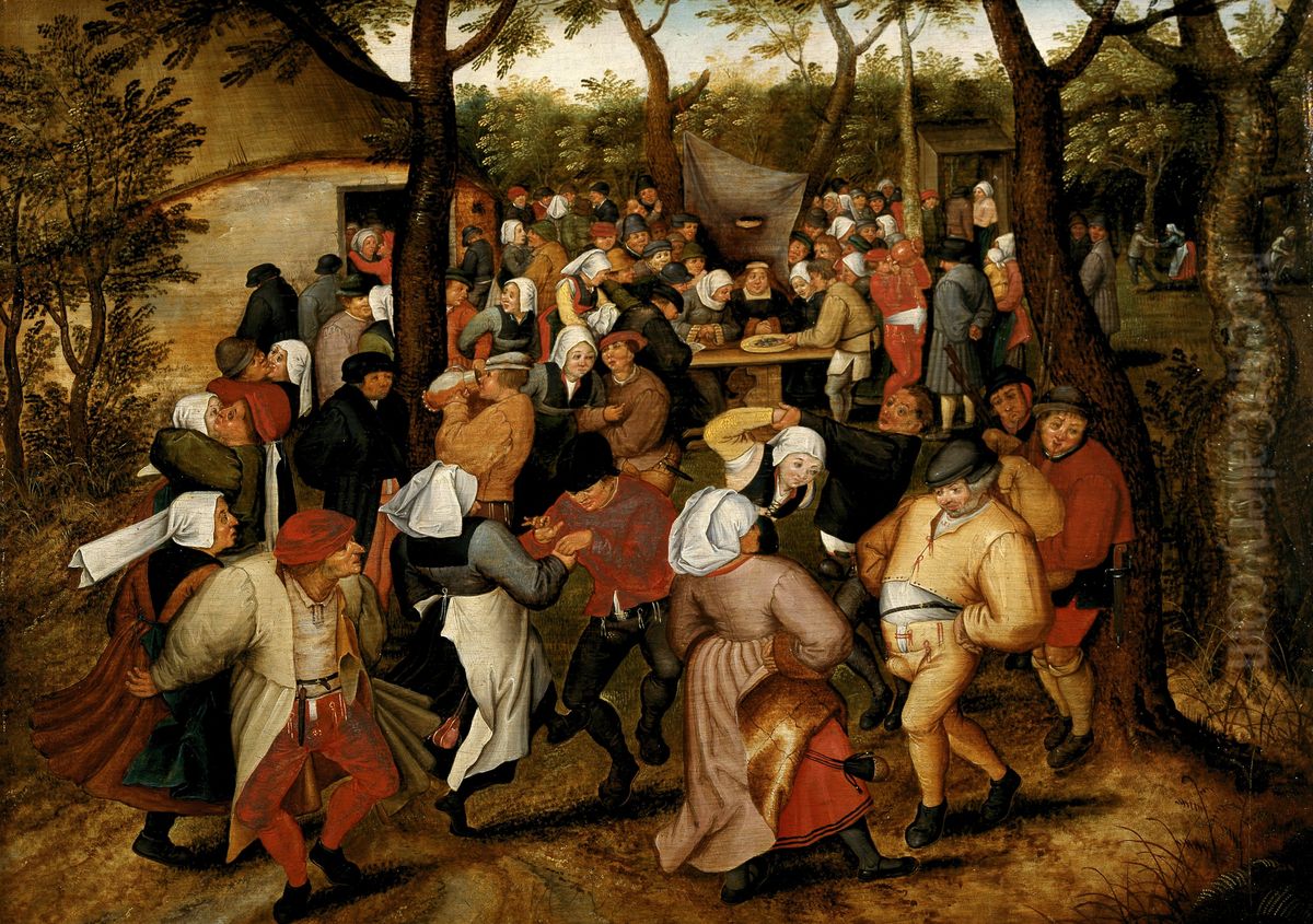 Wedding Dance In The Open Air Oil Painting by Pieter Brueghel the Younger