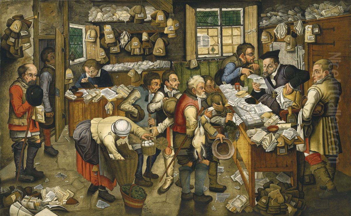 The Payment Of The Tithes Oil Painting by Pieter Brueghel the Younger