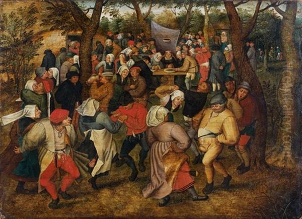 La Danse De Noces En Plein Air Oil Painting by Pieter Brueghel the Younger