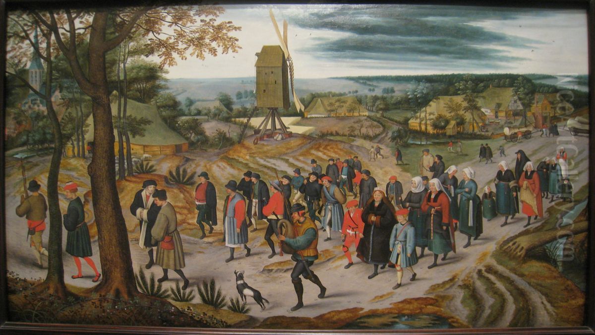 The Wedding Procession Oil Painting by Pieter Brueghel the Younger