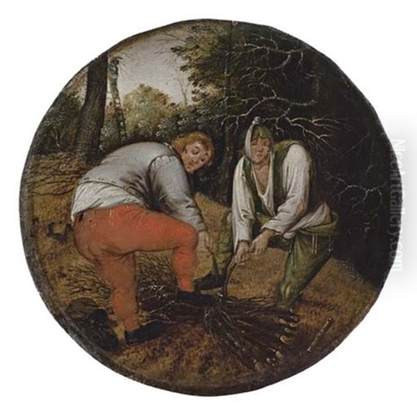 The Wood Cutters Oil Painting by Pieter Brueghel the Younger