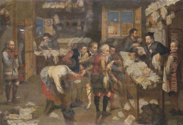 The Collector Of Tithes Oil Painting by Pieter Brueghel the Younger