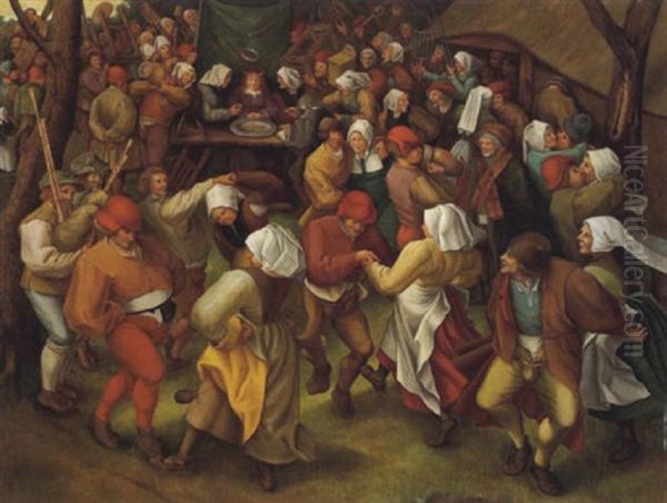Bauernhochzeit Oil Painting by Pieter Brueghel the Younger
