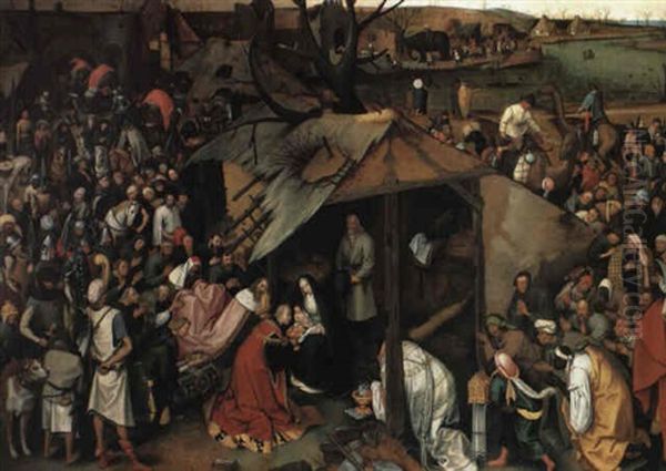 The Adoration Of The Magi Oil Painting by Pieter Brueghel the Younger