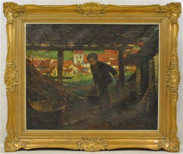 La Corvee Oil Painting by Willem Van Den Bruel