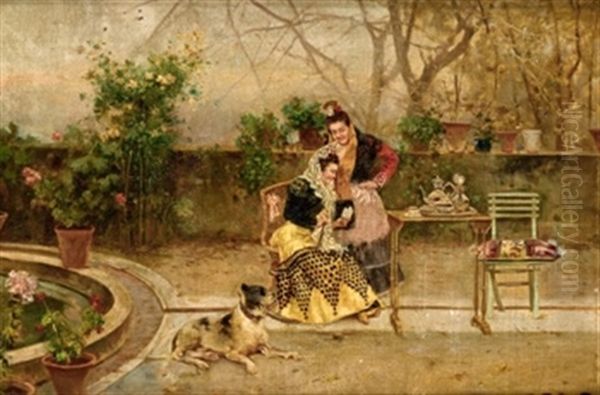 La Carta Oil Painting by Ricardo Brugada y Panizo