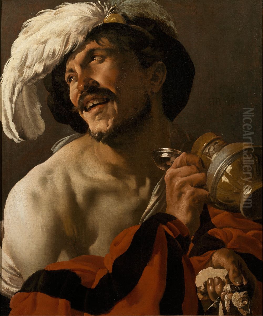 The Merry Drinker Oil Painting by Hendrick Ter Brugghen