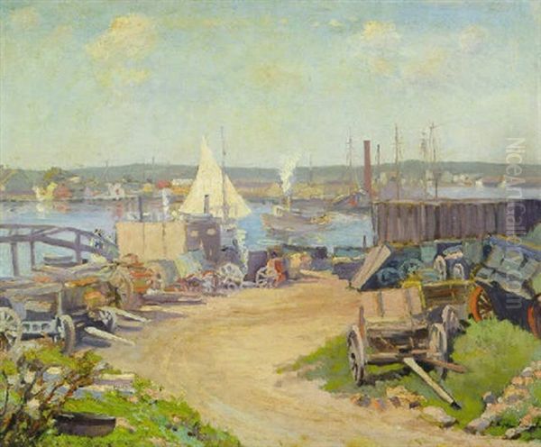 Gloucester Oil Painting by Louise Upton Brumback