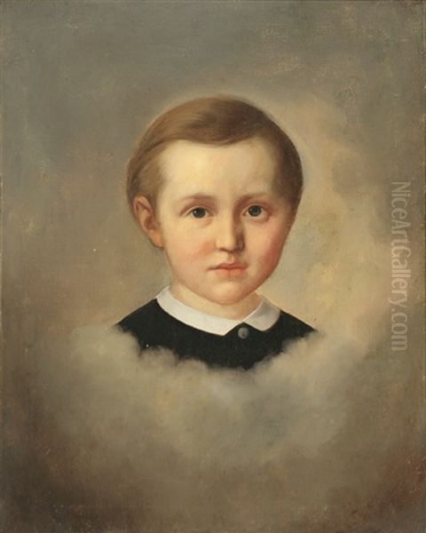 Portrait Of William Lanier Washington (1865-1933) Oil Painting by Constantino Brumidi