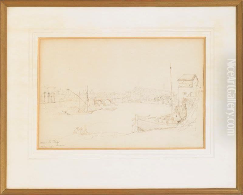 View On The Tibor Oil Painting by Henry Curzon Allport